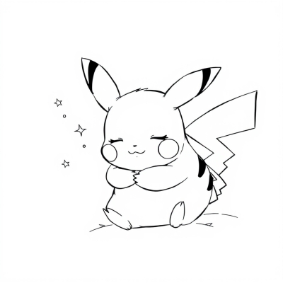 Pikachu Sweetly Sleeps