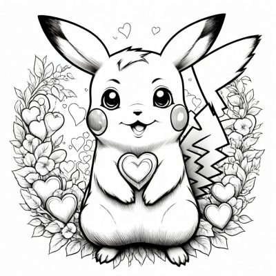 Pikachu with a Heart