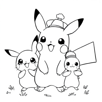 Pikachu with Friends
