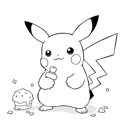 Pikachu with Sweets