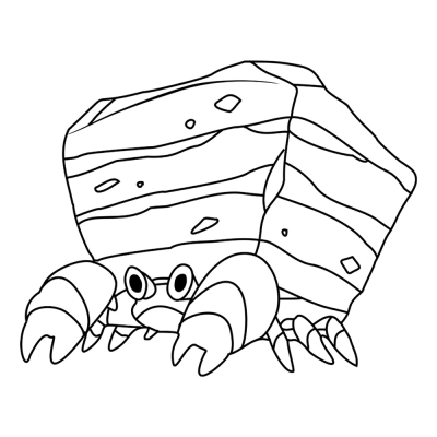 Pokemon Crustle #0558