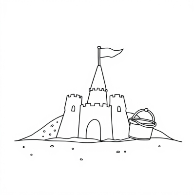 Sandcastle and Bucket
