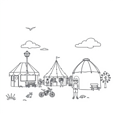 Summer at the Amusement Park