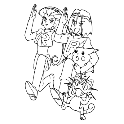 Team R Caught Pikachu
