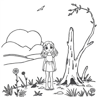 Unusual Summer Girl