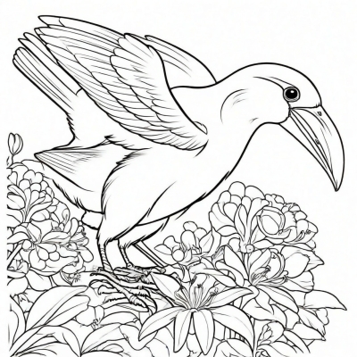 Bird Carrying Prey
