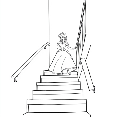 Belle Descending the Stairs