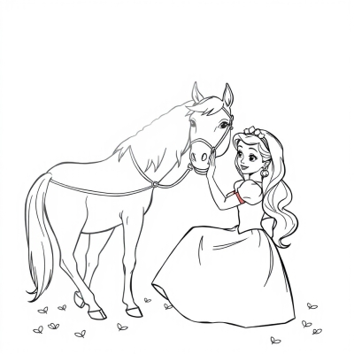 Belle Caring for the Horse
