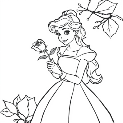 Belle with a Rose
