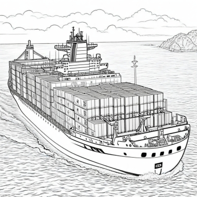 Large Container Ship