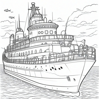 Large Friendly Cruise Ship