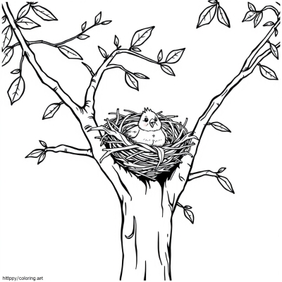 Bird's Nest in a Tree