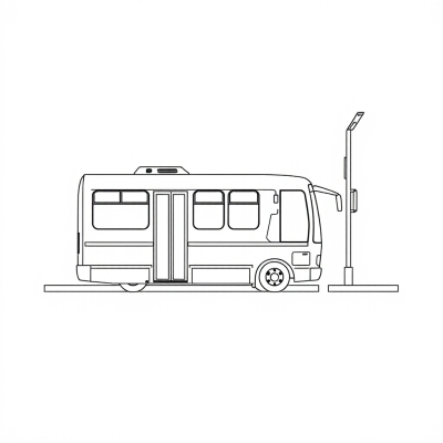 Bus at the Bus Stop