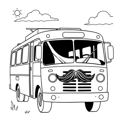 Bus with Mustache
