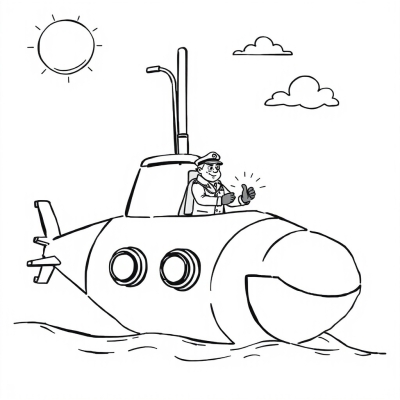 Captain on a Submarine