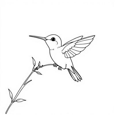 Cute Hummingbird for Kids