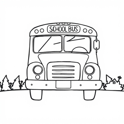 Cute School Bus
