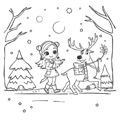Danessa and the Reindeer Sprint