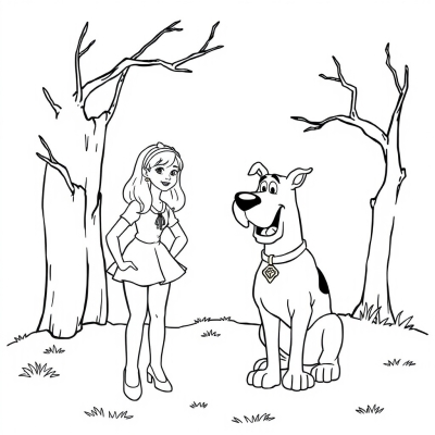 Daphne and Scooby-Doo
