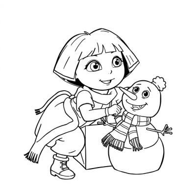 Dora and Boots Build a Snowman