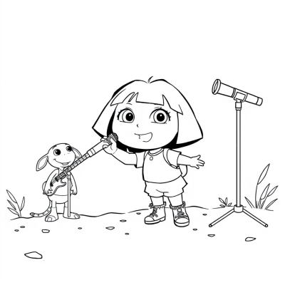 Dora and Boots Sing Karaoke