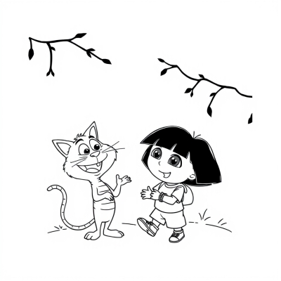 Dora and the Cheshire Cat