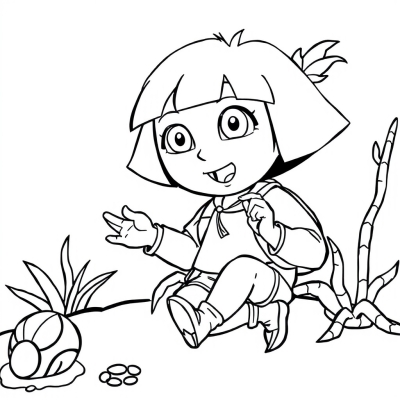 Dora the Explorer and the Crab
