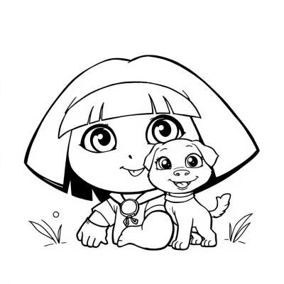 Dora the Explorer and Puppy