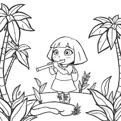 Dora with Flute