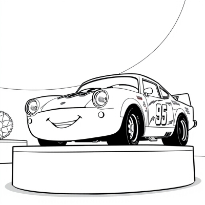 Doc Hudson on the Podium