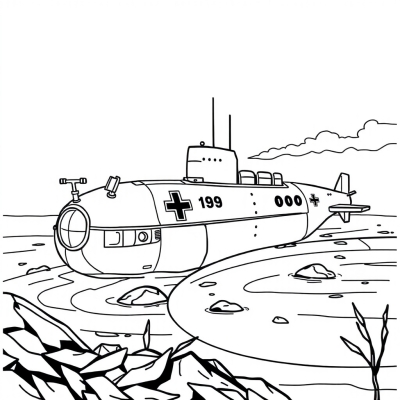 German Submarine U-99 from WWII