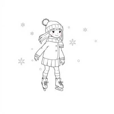 Girl Ice Skating