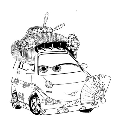 Japanese Car with Fan