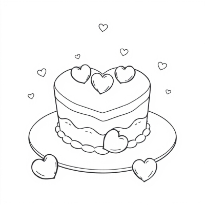 Heart-shaped Cake
