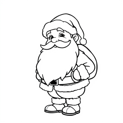 Portrait of Santa Claus