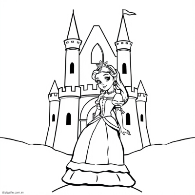 Princess Belle in the Castle