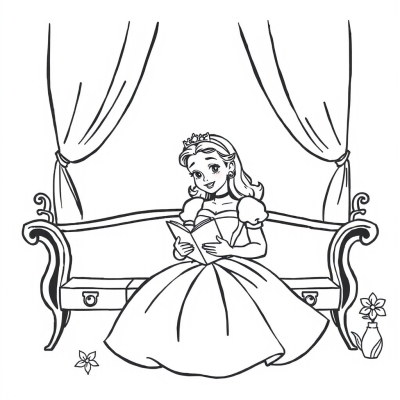 Princess Belle Reading