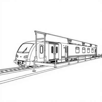 Train Station with Barrier