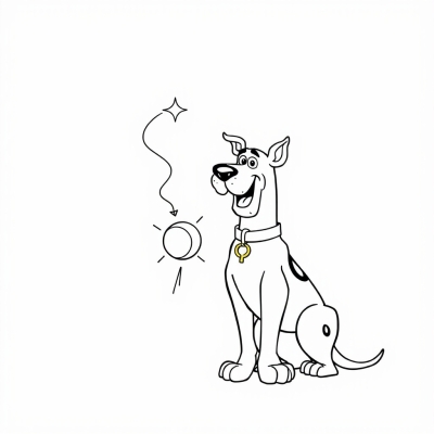 Scooby-Doo with Ball