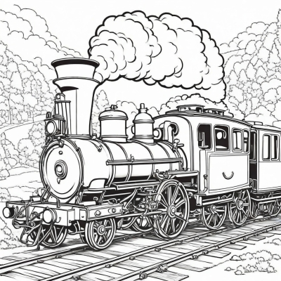 Simple Train with Carriage