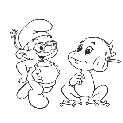 Smurf and Frog