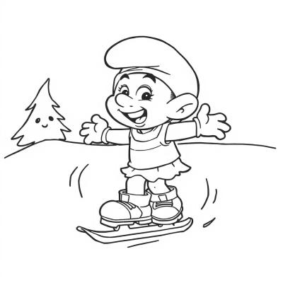 Smurf on Skates