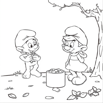 Smurfs with Sweets