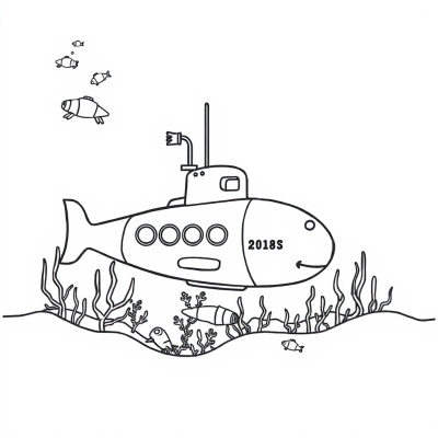 Submarine at the Ocean Floor