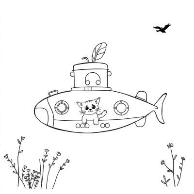 Submarine with Kitten