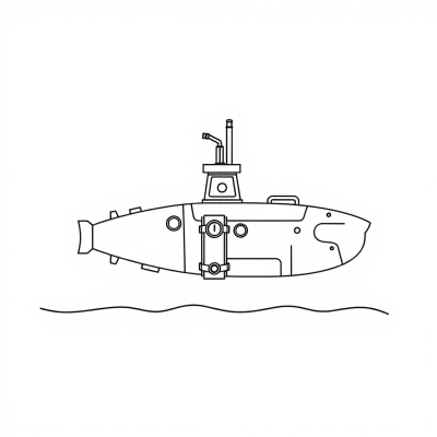 Submarine with Manipulator