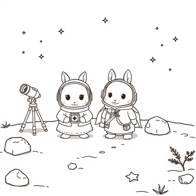 Малыши Sylvanian - астрономы