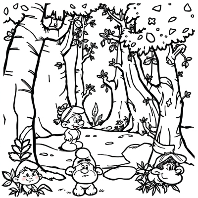 Enchanted Smurfs Forest
