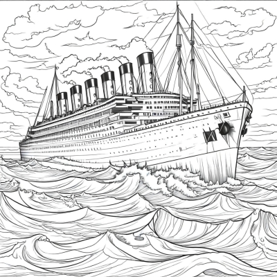 Titanic at Sea