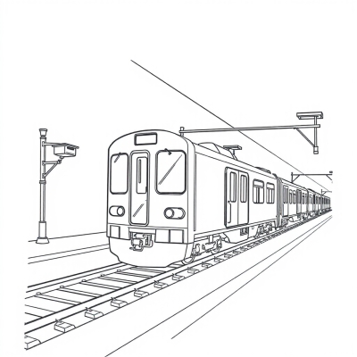 Train at the Train Station